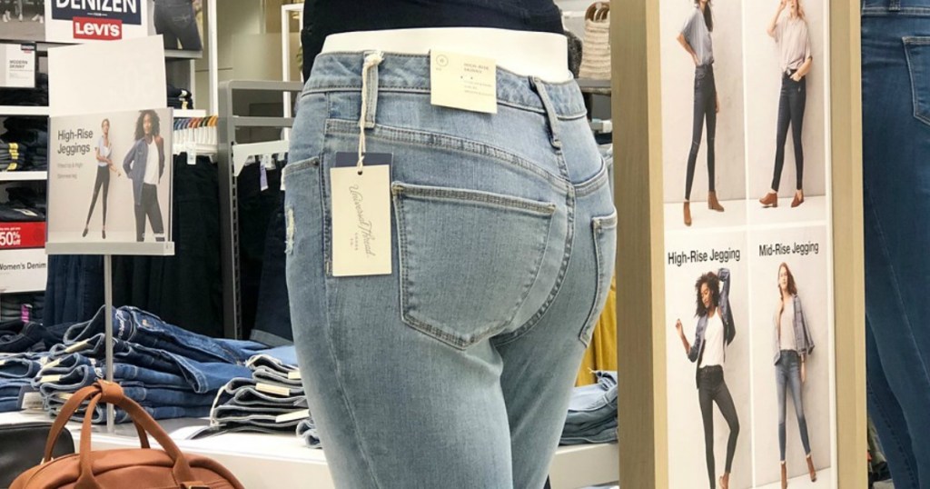 jeans on a mannequin in a store
