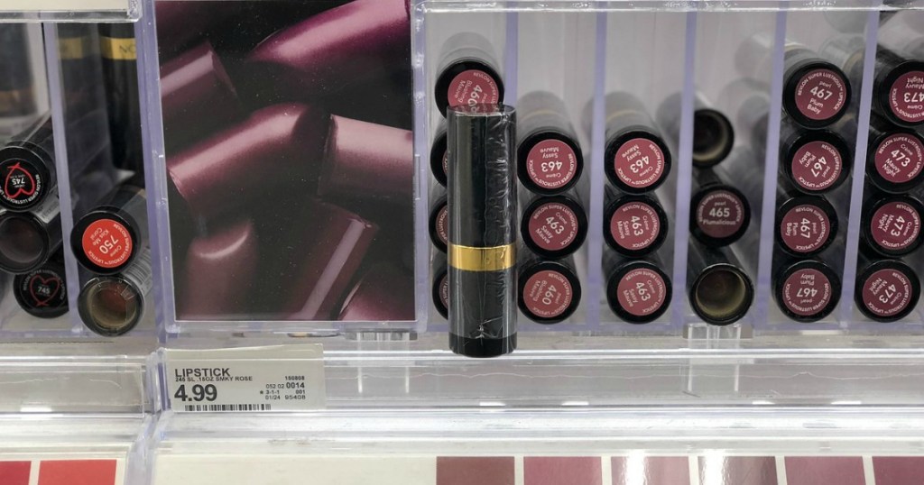 lipstick on display in a store