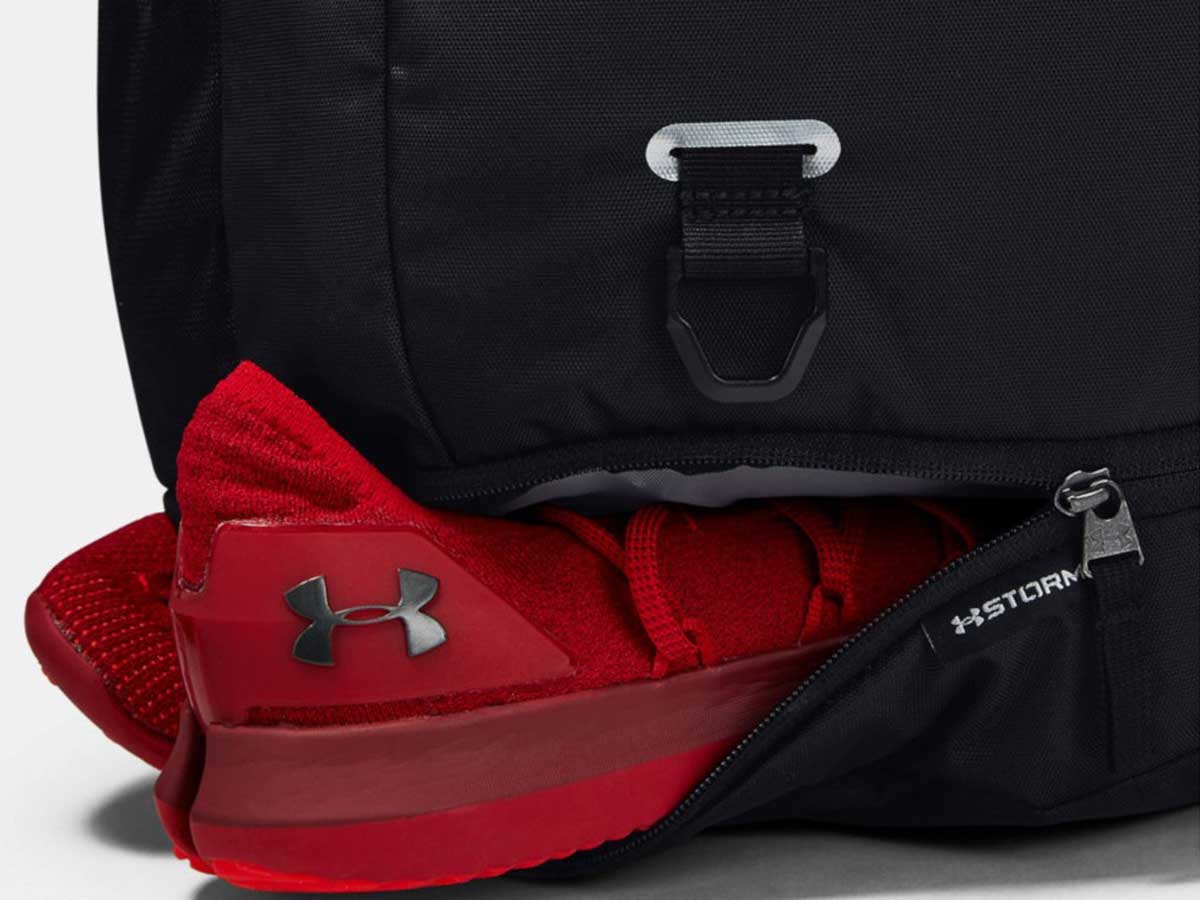 under armour backpack with shoe compartment