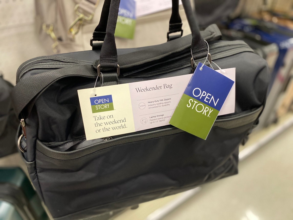 target open story weekender bag