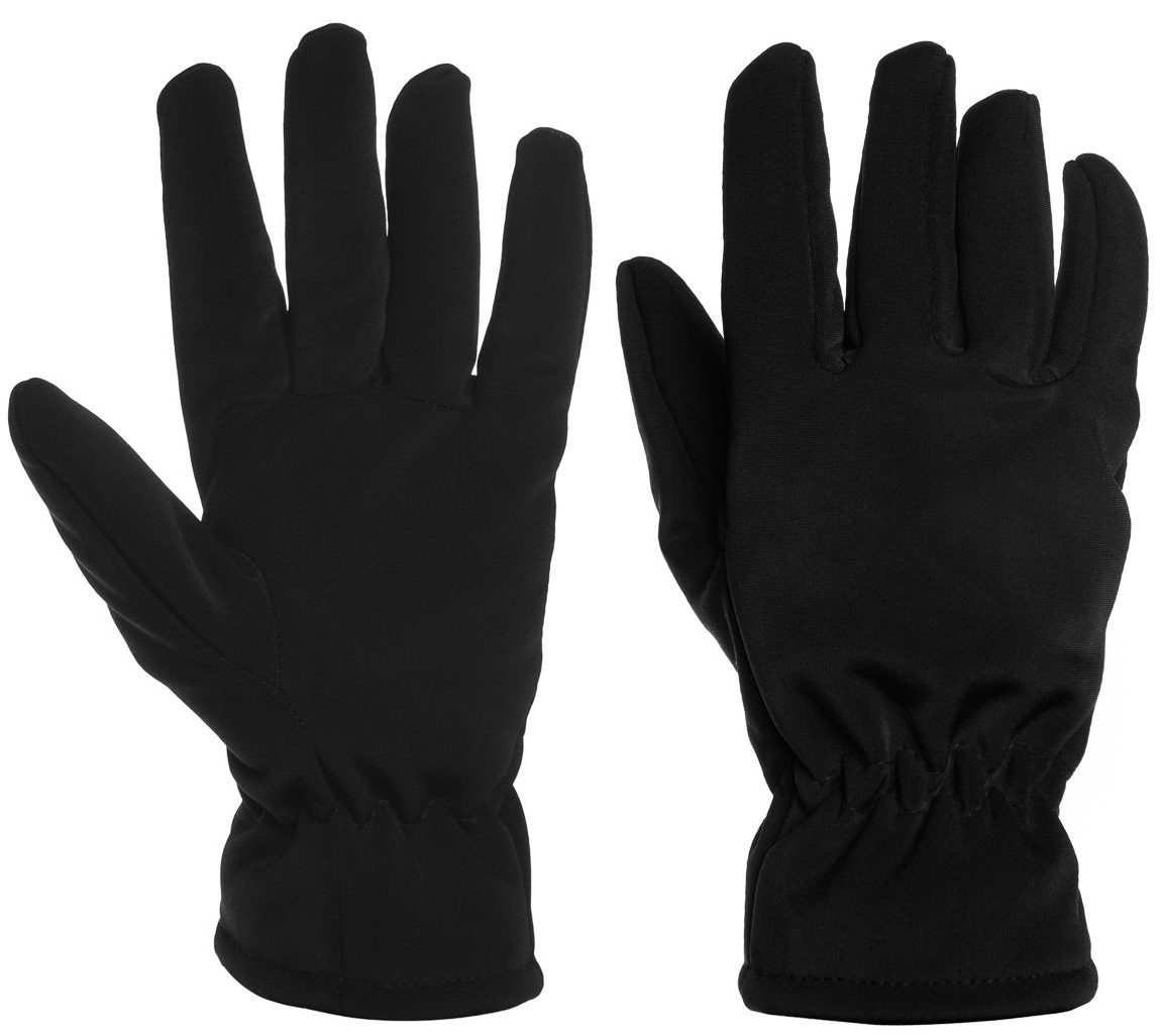 Black winter gloves