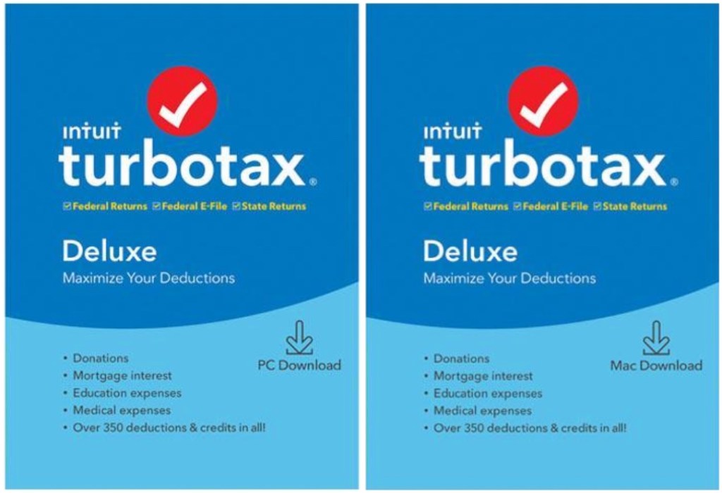 TurboTax Deluxe Digital Tax Software as Low as 29.80 (Regularly 50)