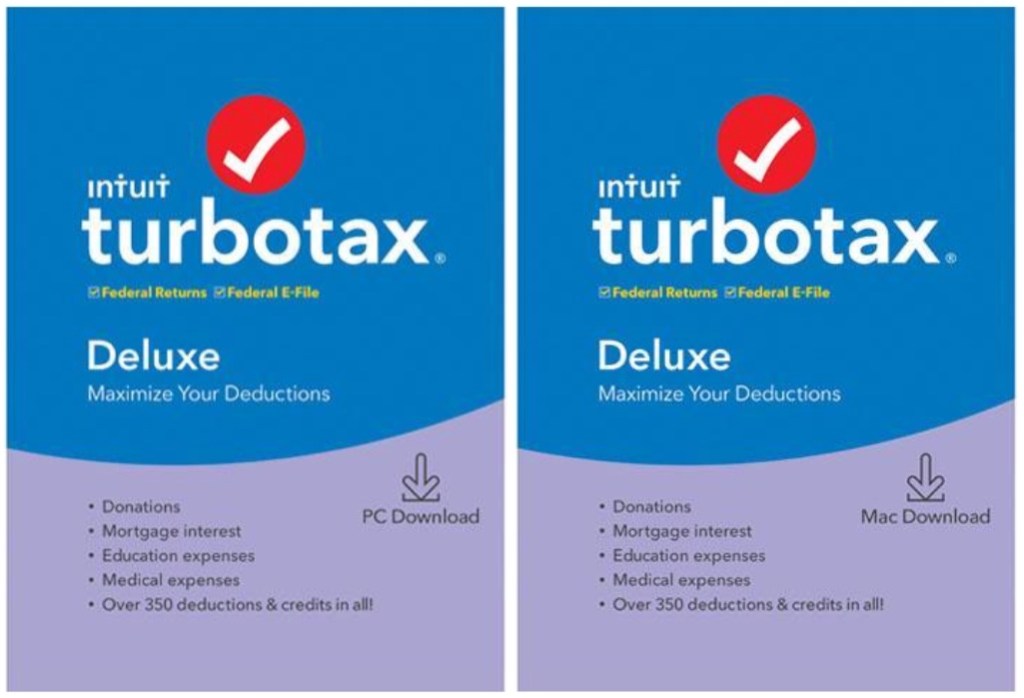 Turbotax Deluxe Digital Tax Software As Low As 29 80 Regularly 50