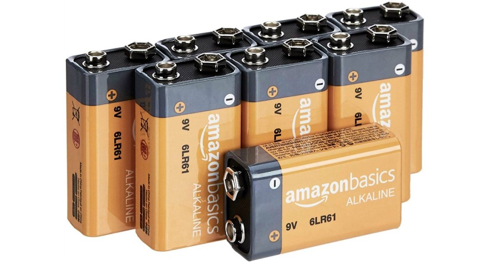 AmazonBasics 9V Everyday Alkaline Batteries 