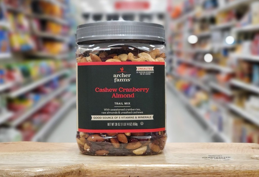 container of Archer Farms Cashew Cranberry Almond