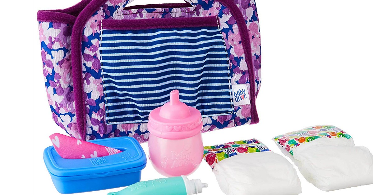 stock image of a diaper bag and play diapers