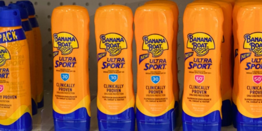 Banana Boat Sunscreen from $3.60 on Amazon (Reg. $9)