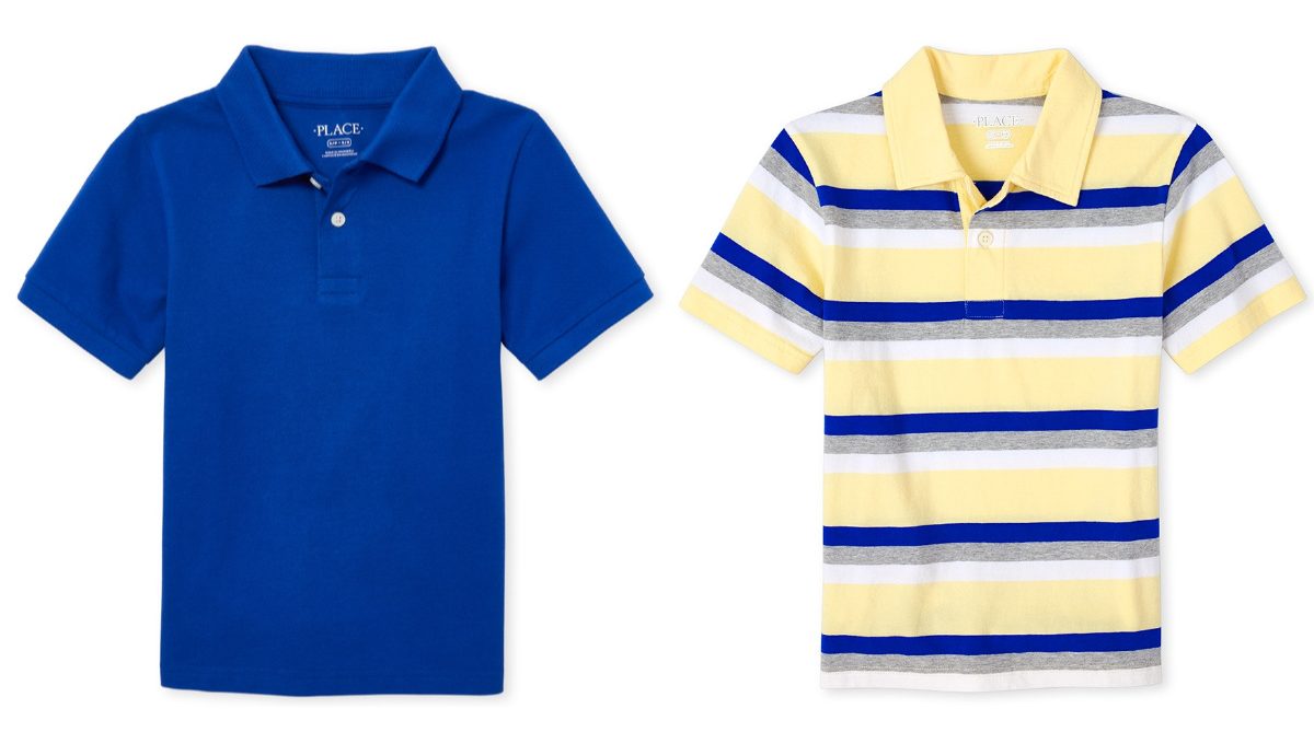 boys blue shirt and boys yellow and blue striped shirt
