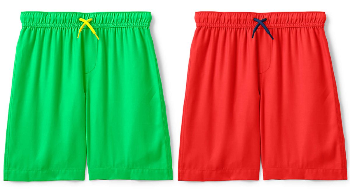 lands end boys swim trunks