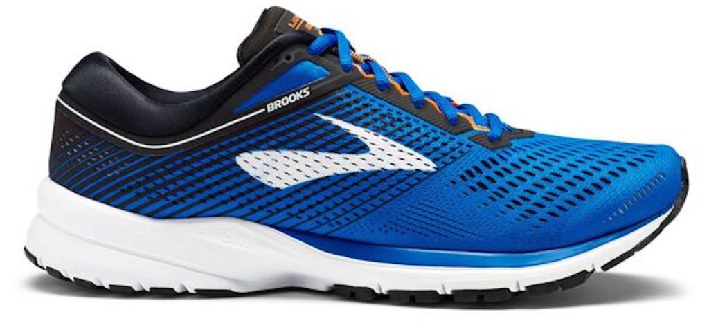 blue, white, and black pair of Brooks Men's Launch 5 Running Shoes