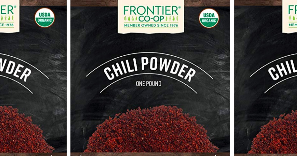 Frontier Organic Chili Powder Blend OnePound Container Just 6 Shipped