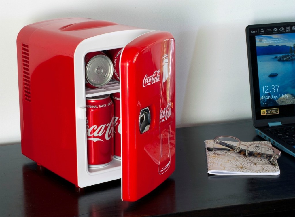 CocaCola Themed Mini Fridge Only 29 on (Regularly 64)