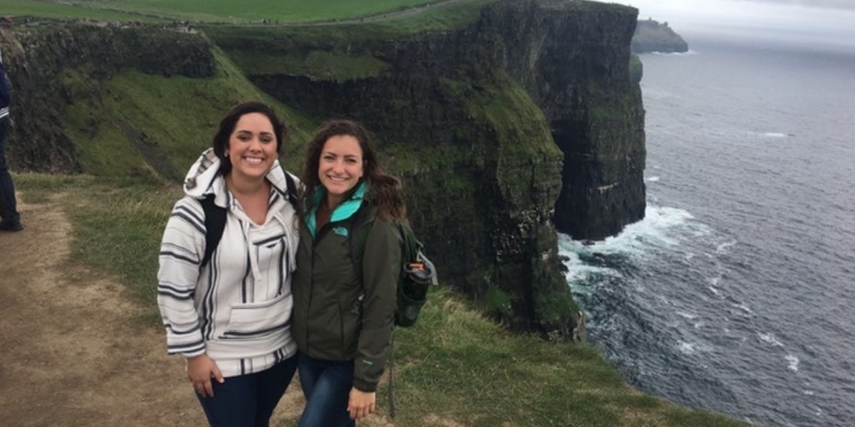 Women hiking in Ireland