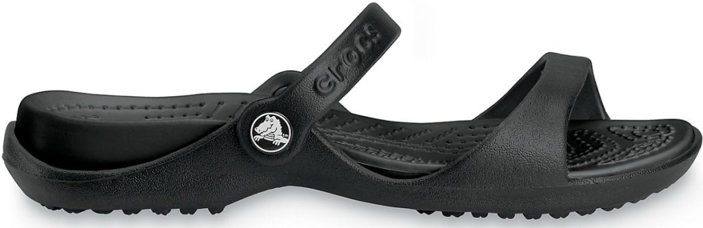Crocs style women's sandal in black