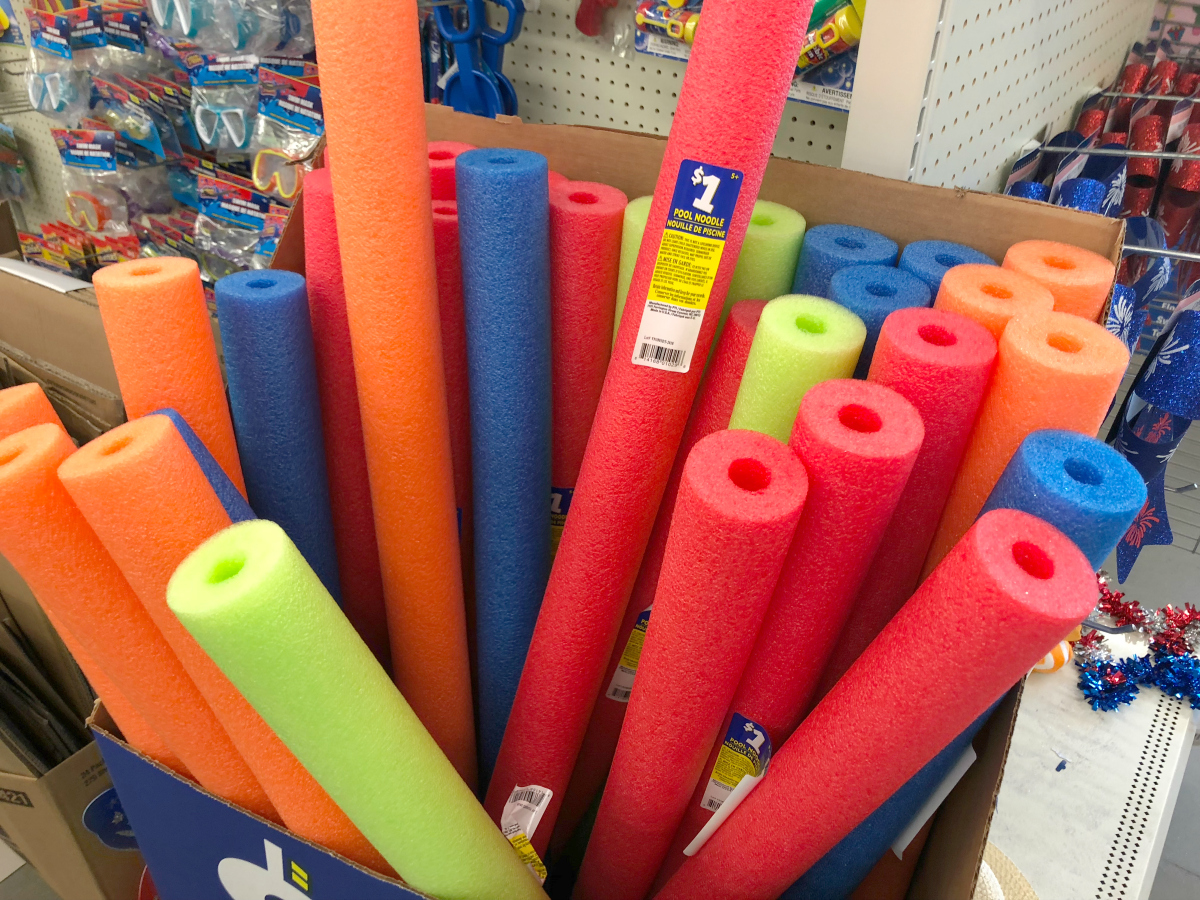 Dollar Tree pool noodles