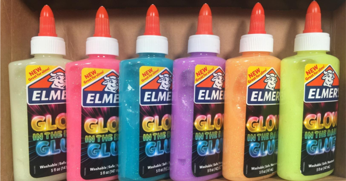 Basics GLOW in the Dark Glue vs Elmer's GLOW in the Glue