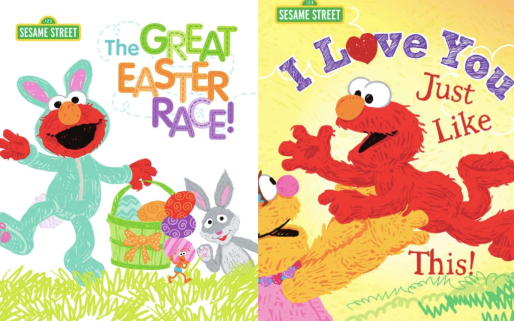 two Elmo book covers