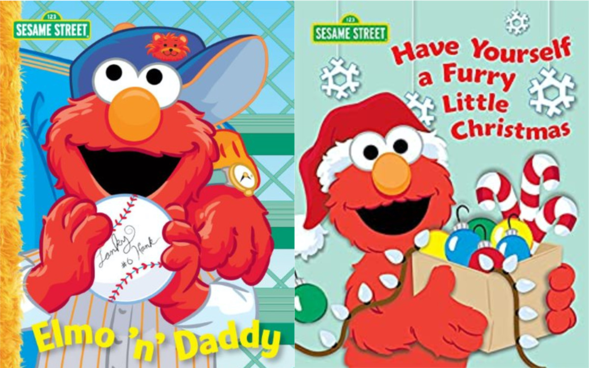 two Elmo book covers