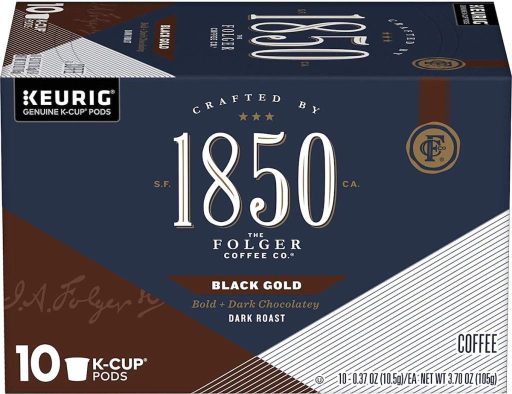 box of Folgers 1850 Coffee