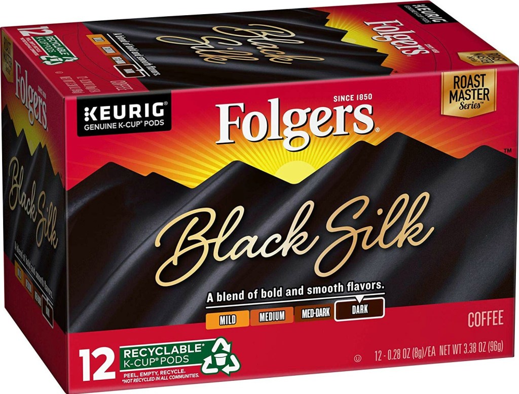 Folgers Black Silk Cups in Box