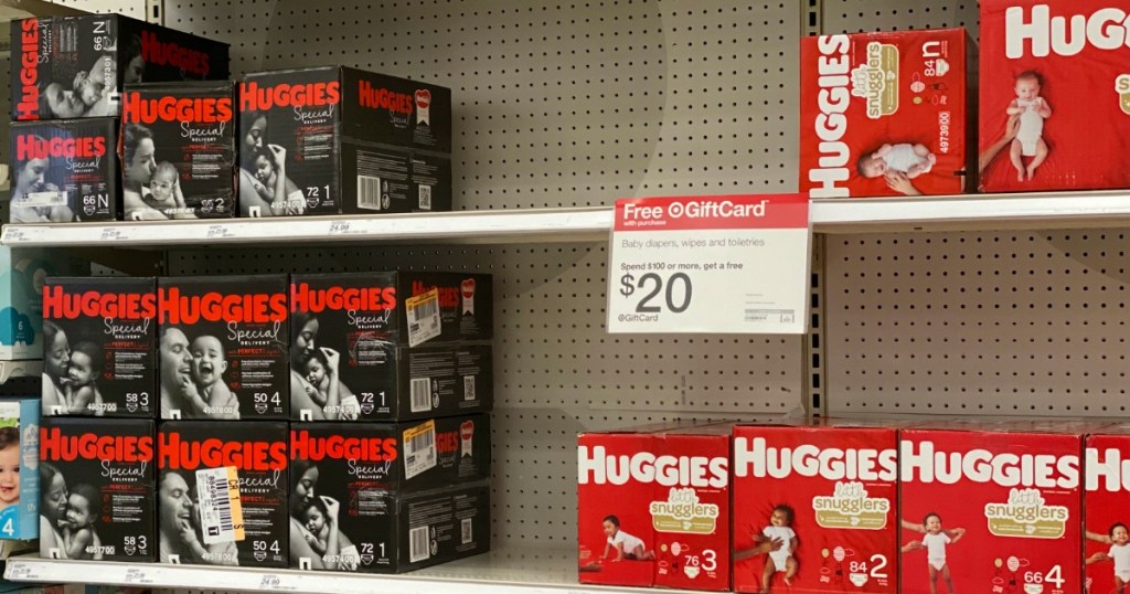 Huggies Diapers with Target Sign