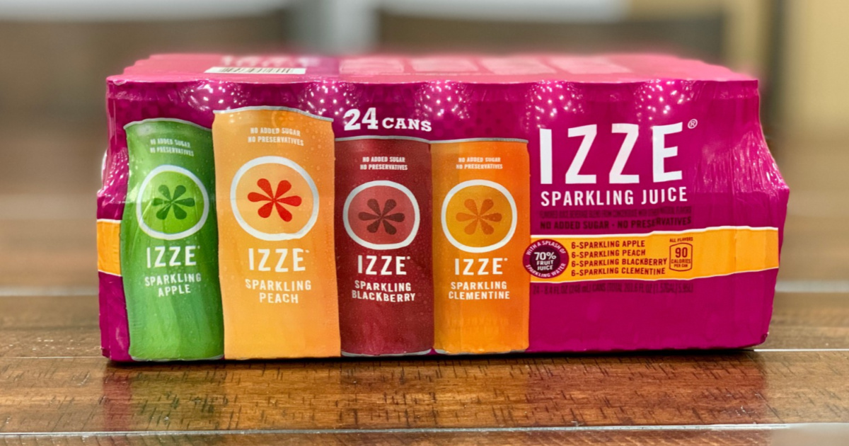IZZE Sparkling Juice 24Count Variety Pack Only 9.27 Shipped on Amazon