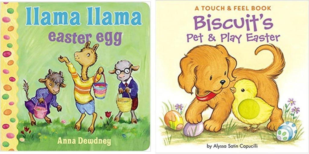 Two kids Easter themed board books