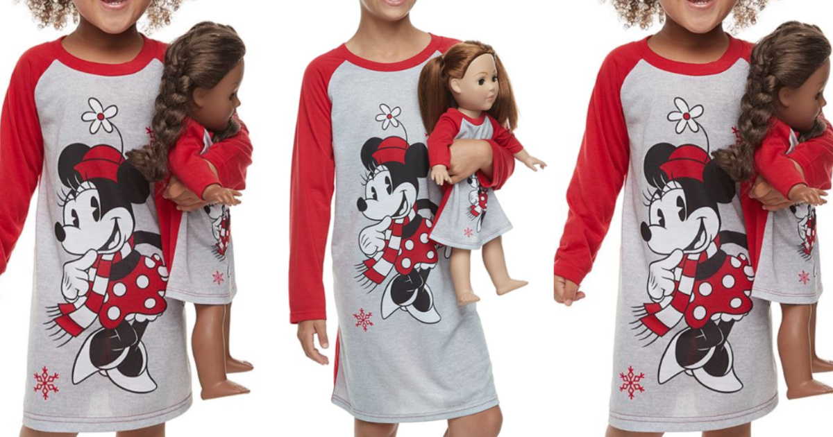 kohls girl and doll pajamas