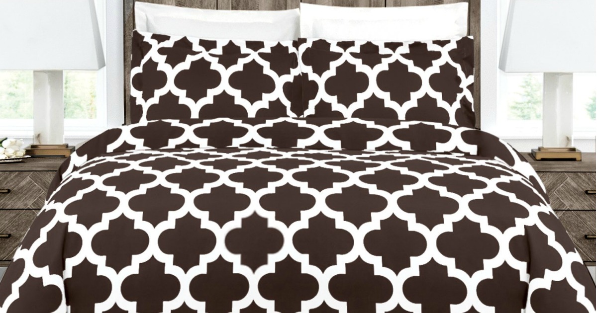 Linens & Hutch Quatrefoil Duvet Cover Set as Low as $18.69 Shipped ...