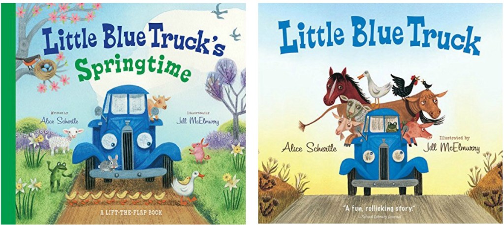 Two truck themed books for kids