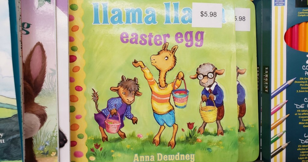 Kids Easter themed board book with price tag on cover