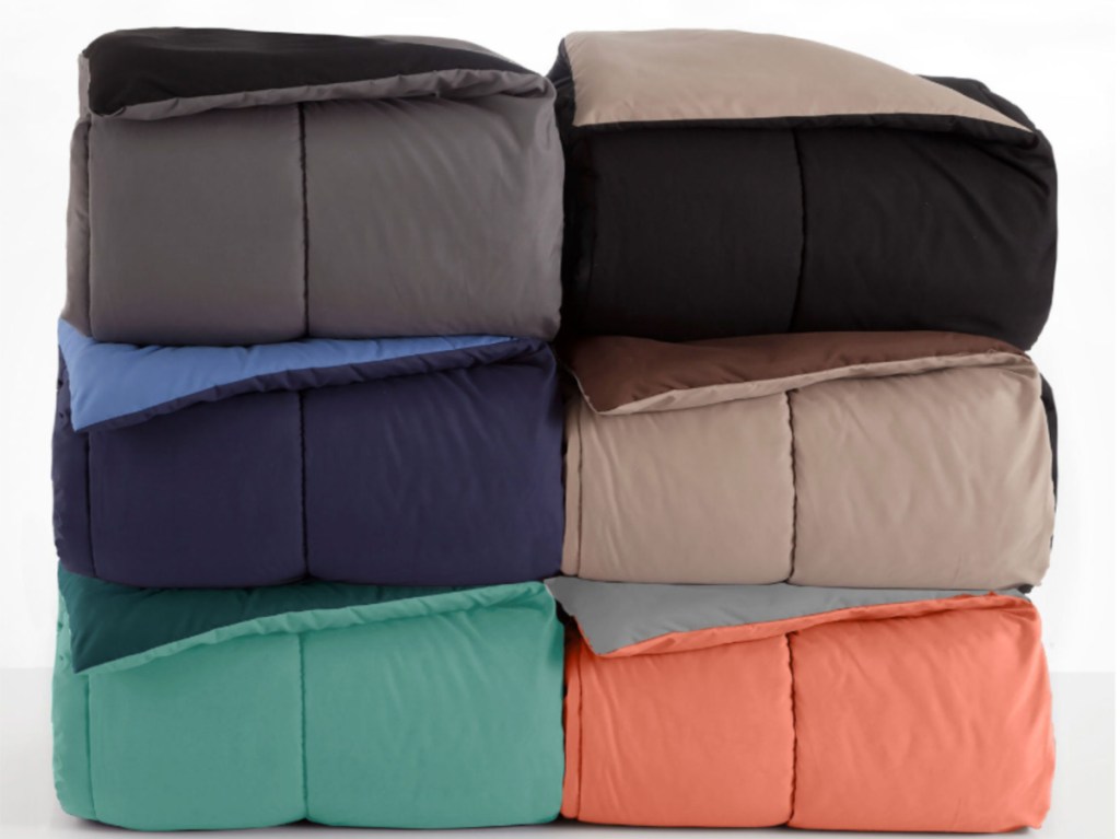 various colered comforters