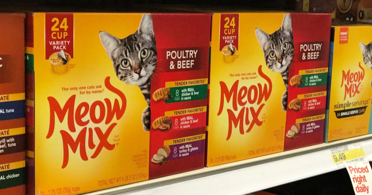 Meow Mix Wet Cat Food 24 Pack Only 8 Shipped On Amazon Just 34 Each Hip2save