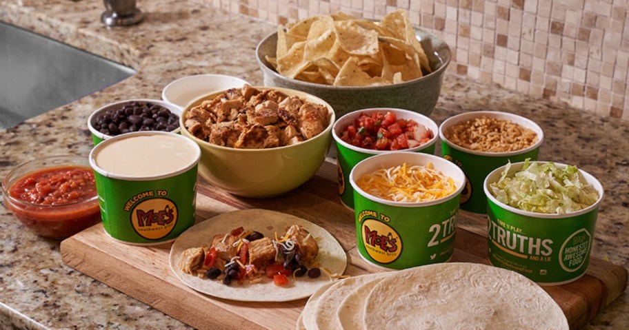 ingredients for Moe's taco kit