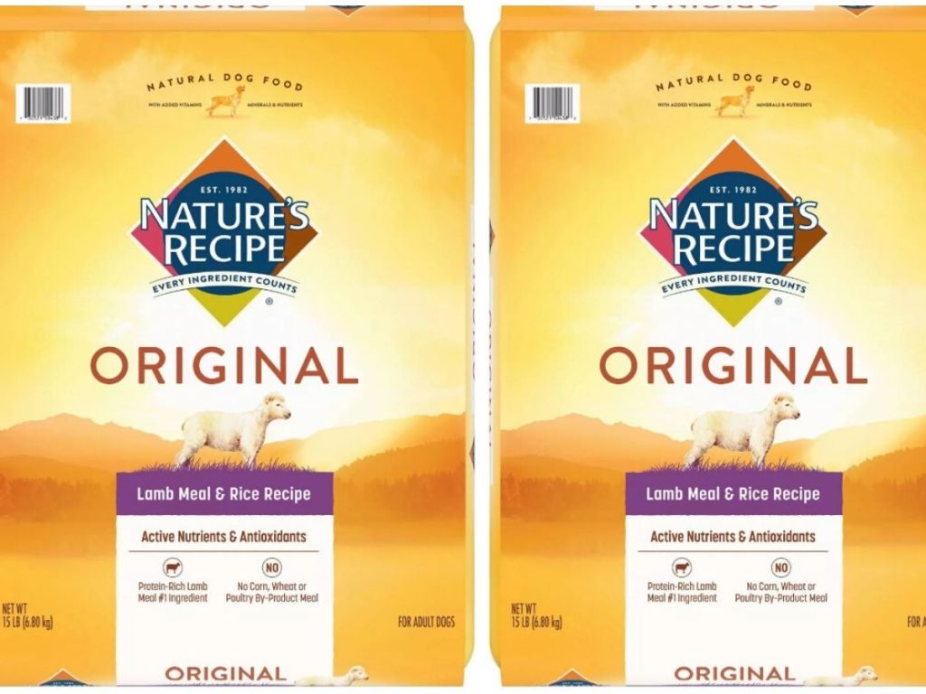 two bags of 15 lb dry dog food