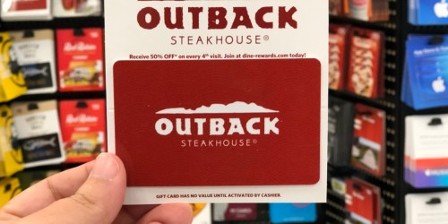 ** $85 Worth of Outback Steakhouse Gift Cards Only $74.88 on Sam’sClub.com