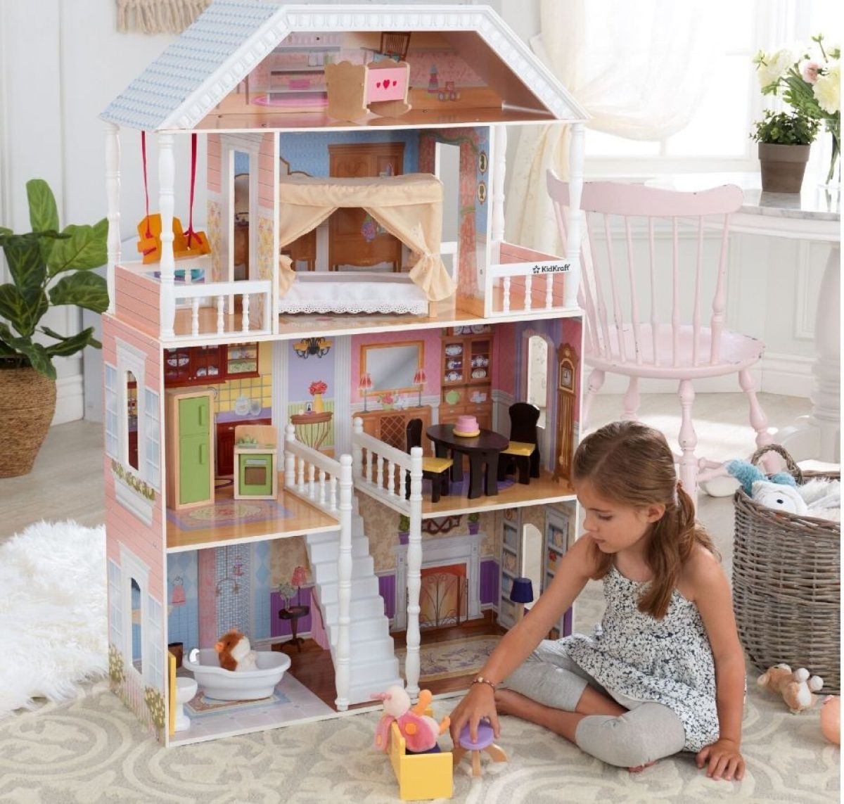 Kidkraft Savannah Dollhouse Just 79 99 Shipped On Walmart Com Regularly 149 - roblox action collection queen of the treelands figure pack includes exclusive virtual item walmart com walmart com