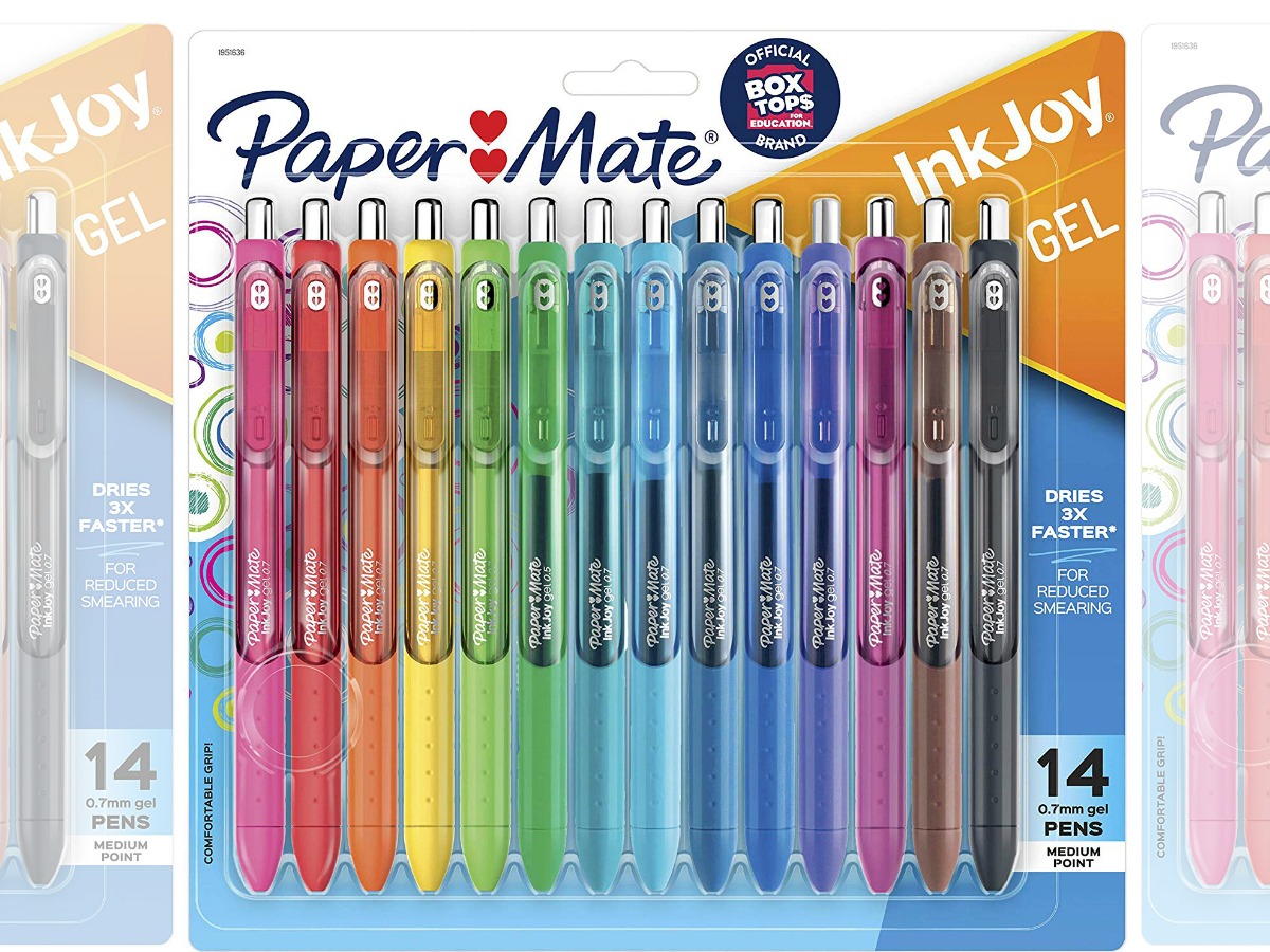 Large package of Paper Mate Pens in a variety of colors