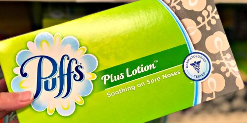 Puffs Plus Lotion 3-Pack Facial Tissues Only $5 Shipped on Walgreens.com