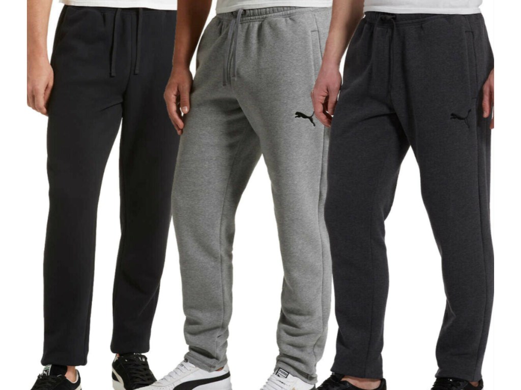 PUMA Men's French Terry Jogger Sweatpants - Small, Gray