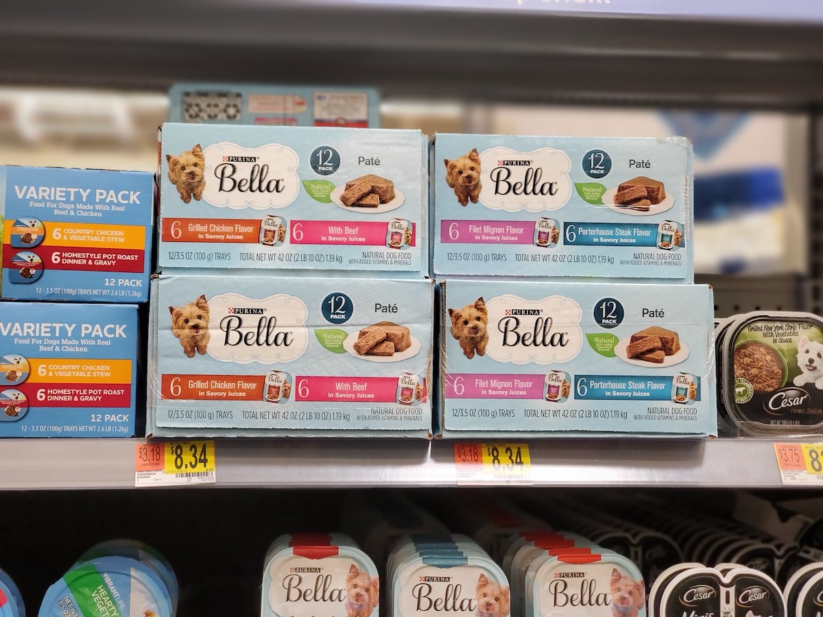 4 Off Purina Bella Wet Dog Food Trays Coupon Just 36 Each at Walmart