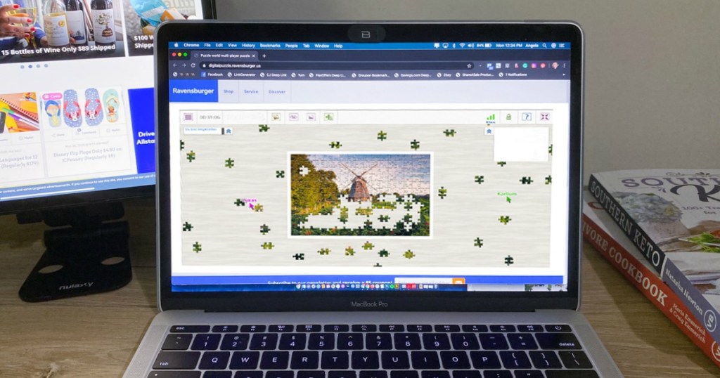 Ravensburger Digital Puzzle game on laptop