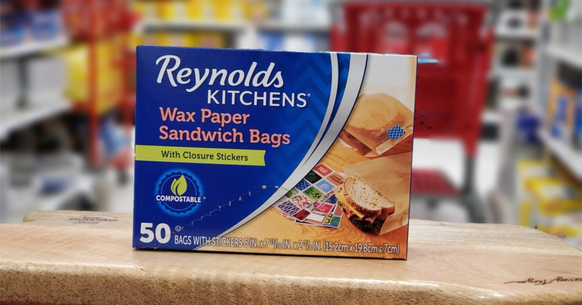 Reynolds Sandwich Bags, with Closure Stickers, Wax Paper