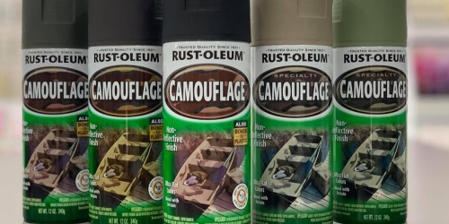Rust-Oleum Camouflage Spray Paint Kit Only $9.92 on Amazon (Regularly $23) | Includes SIX Cans