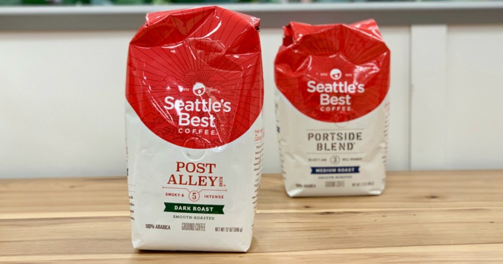 two bags of SEattle's Best Coffee