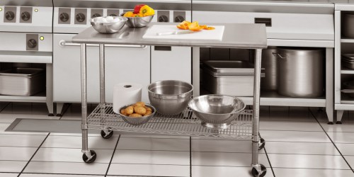 Seville Classics 49″ Stainless Steel Work Table Only $89.56 Shipped on Amazon (Regularly $160)