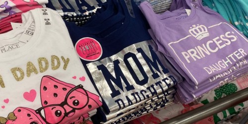 Matching Mom & Kids Tees Just $6-$9 Shipped for BOTH on The Children’s Place
