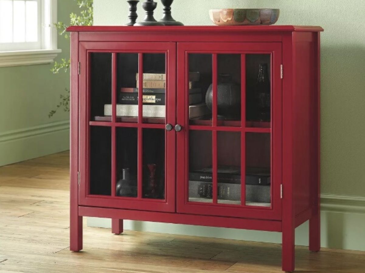 target red cabinet