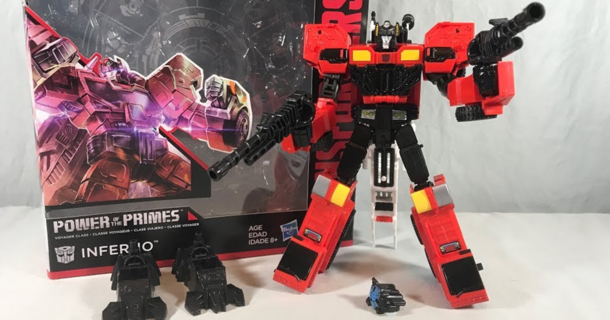 red and black transformer