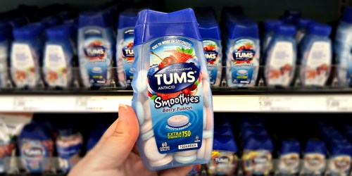 TUMS Smoothies Antacid Chewable Tablets 60-Count Only $3.77 Shipped on Amazon
